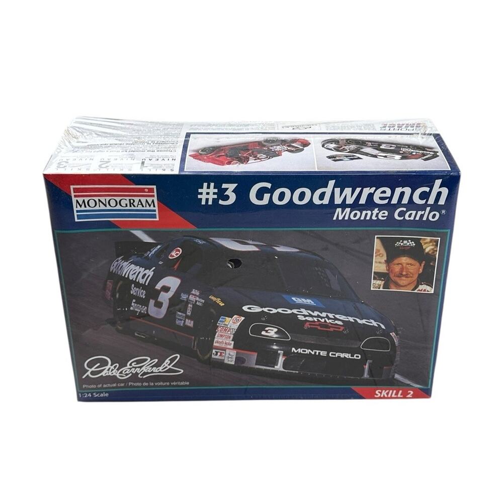 Monogram Goodwrench Monte Carlo #3 Dale Earnhardt Chevy Sealed 1/24 NASCAR Race
